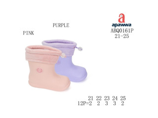 Гумові чоботи дитячі Apawwa ABQ0161P pink 21-25