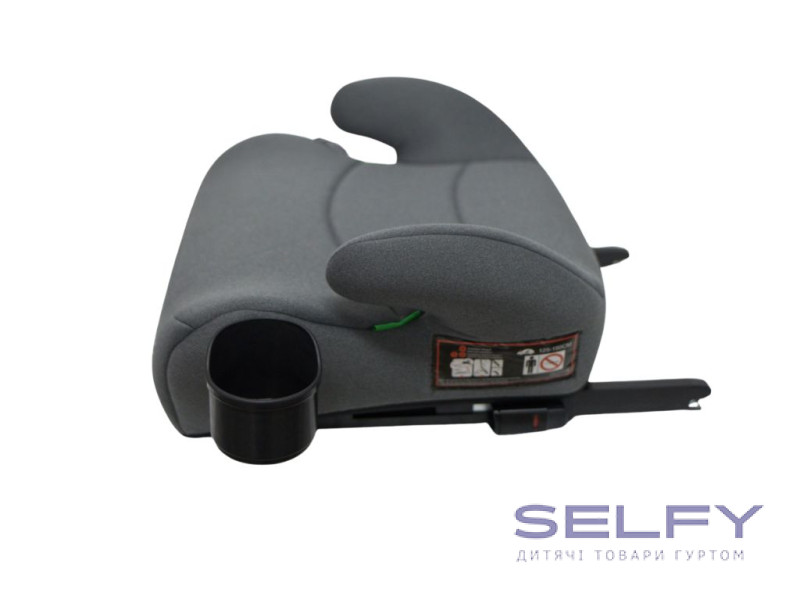 Бустер VELANO Primo i-Size 125–150 см, ISOFIX + підстаканник, grey, Фото 3