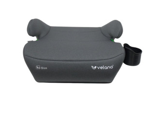 Бустер VELANO Primo i-Size 125–150 см, ISOFIX + підстаканник, grey