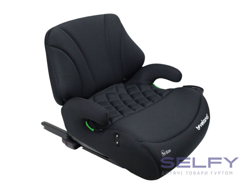 Бустер VELANO Gravo i-Size 125–150 см, ISOFIX + підстаканник, black, Фото 3