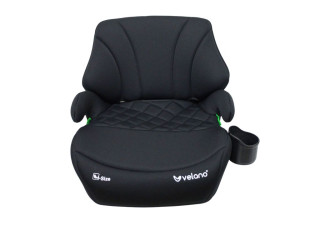 Бустер VELANO Gravo i-Size 125–150 см, ISOFIX + підстаканник, black