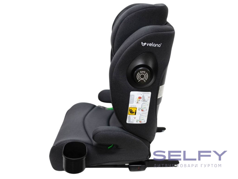 Автокрісло VELANO Forza i-Size 100-150 см, ISOFIX, grey, Фото 4