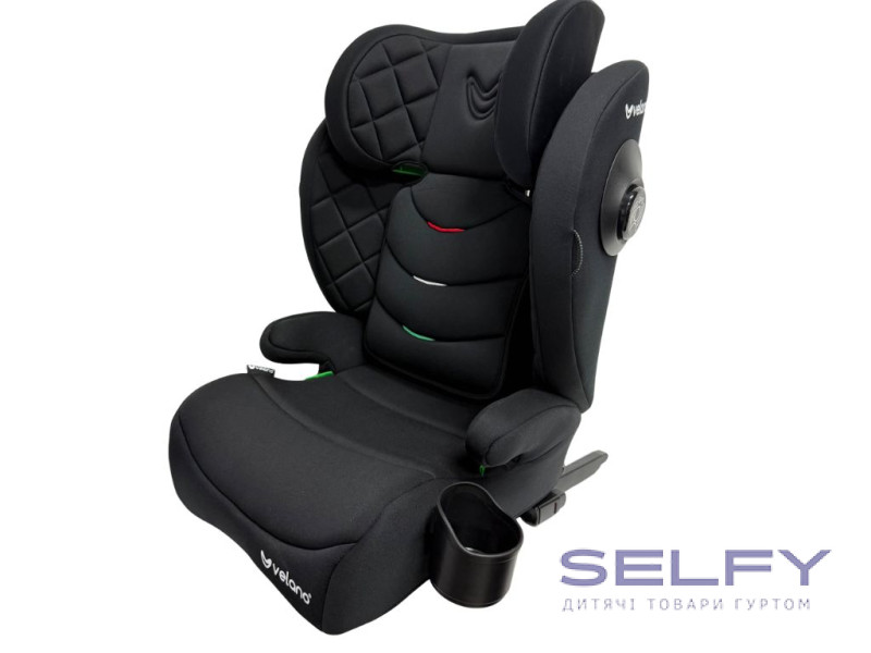 Автокрісло VELANO Forza 2 в 1 i-Size 100–150 см, ISOFIX, black, Фото 4