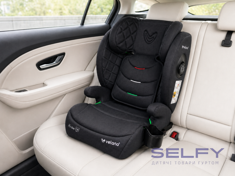 Автокрісло VELANO Forza 2 в 1 i-Size 100–150 см, ISOFIX, black, Фото 5