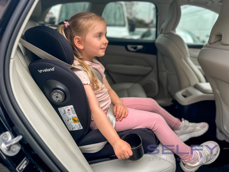 Автокрісло VELANO Forza 2 в 1 i-Size 100–150 см, ISOFIX, black, Фото 7