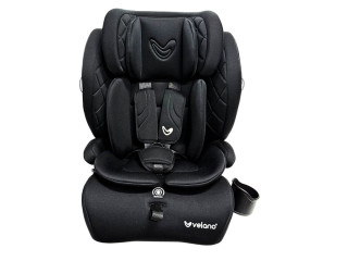 Автокрісло VELANO Flexo i-Size 76–150 см, ISOFIX + Top Tether/ремінь, black