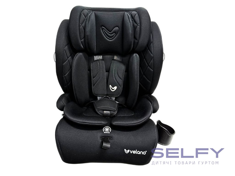 Автокрісло VELANO Flexo i-Size 76–150 см, ISOFIX + Top Tether/ремінь, black, Фото 1