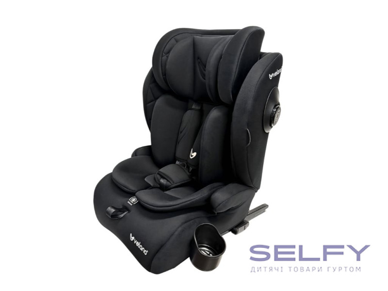 Автокрісло VELANO Flexo i-Size 76–150 см, ISOFIX + Top Tether/ремінь, black, Фото 4