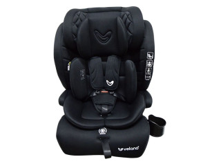 Автокресло VELANO Flexo i-Size 76–150 см, ISOFIX + Top Tether/ремень, black