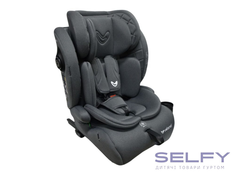 Автокрісло VELANO Flexo i-Size 76–150 см, ISOFIX + Top Tether/ремінь, grey, Фото 4