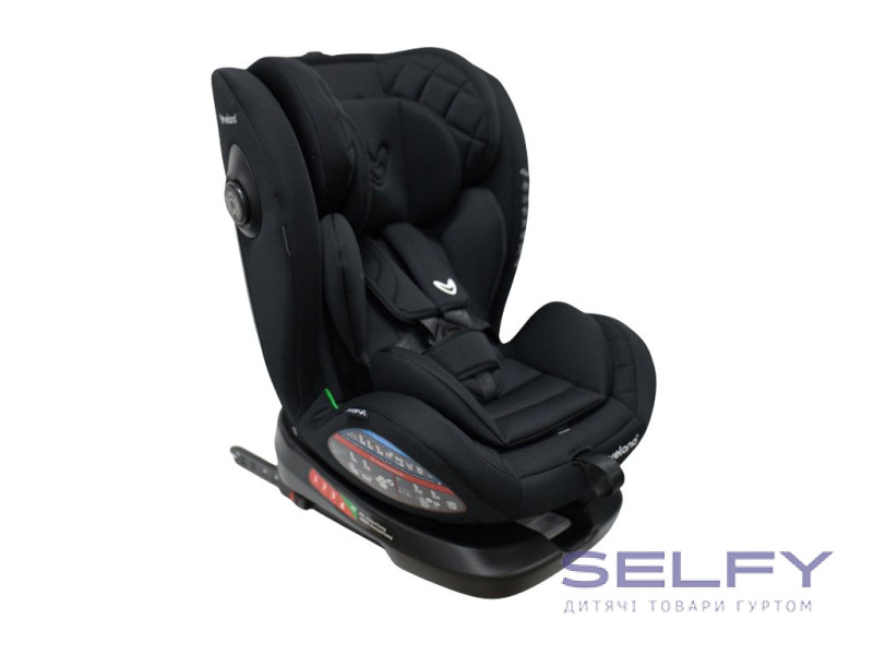 Автокрісло VELANO Aura 360, i-Size 40-150 см, ISOFIX, black, Фото 3