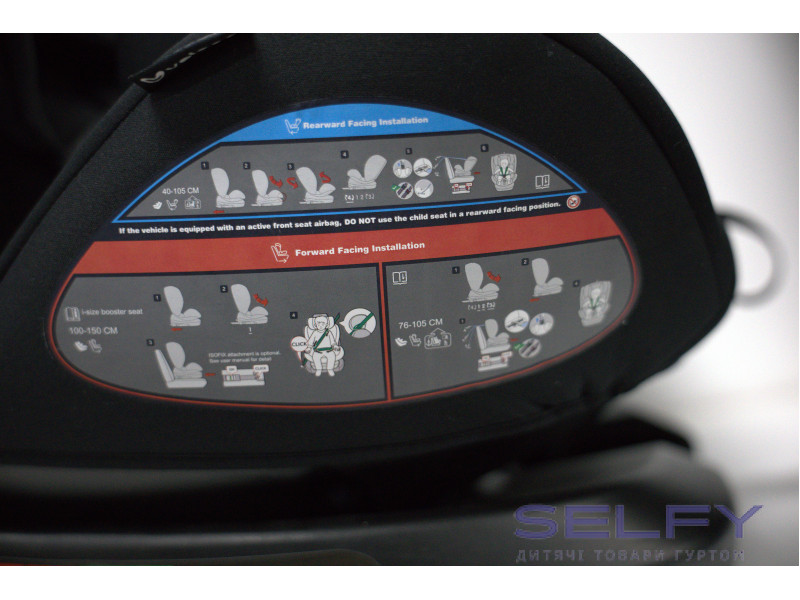 Автокрісло VELANO Aura 360, i-Size 40-150 см, ISOFIX, black, Фото 6