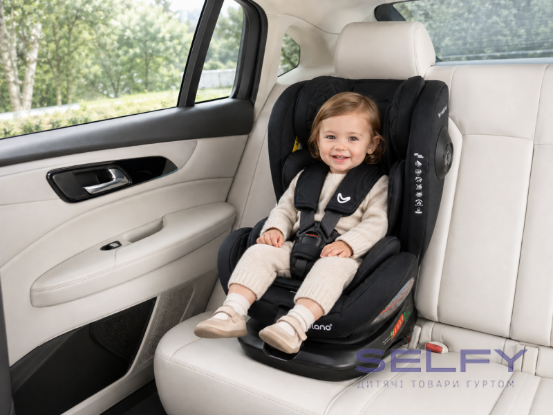 Автокресло VELANO Aura 360° i-Size 40–150 см, ISOFIX, black, Фото 9