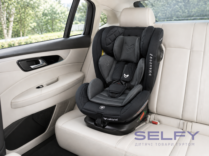 Автокресло VELANO Aura 360° i-Size 40–150 см, ISOFIX, grey, Фото 6
