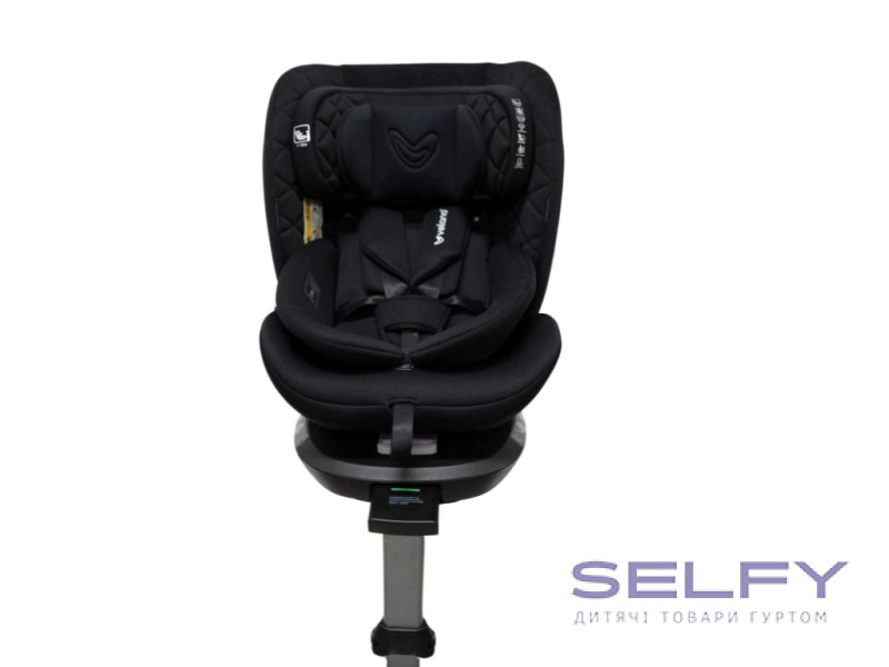 Автокрісло VELANO Vento 360° i-Size 40–150 см, ISOFIX + опорна нога, black, Фото 1