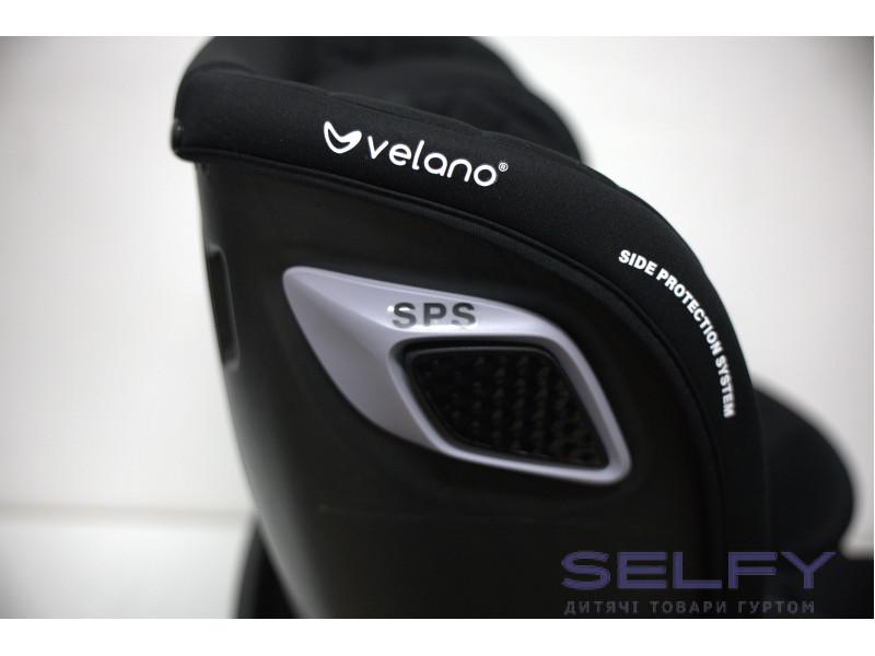 Автокресло VELANO Vento 360° i-Size 40–150 см, ISOFIX + опорная нога, black, Фото 6