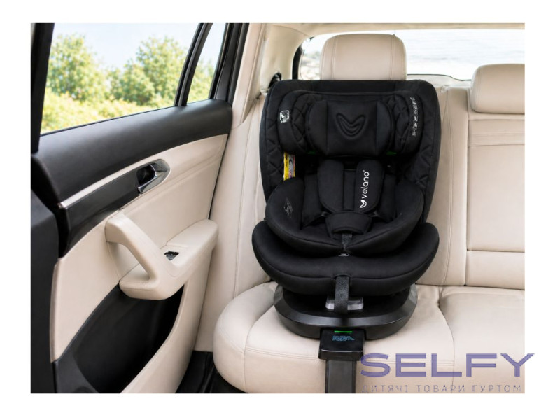 Автокресло VELANO Vento 360° i-Size 40–150 см, ISOFIX + опорная нога, black, Фото 7
