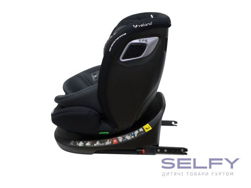 Автокресло VELANO Vento 360° i-Size 40–150 см, ISOFIX + опорная нога, grey, Фото 4