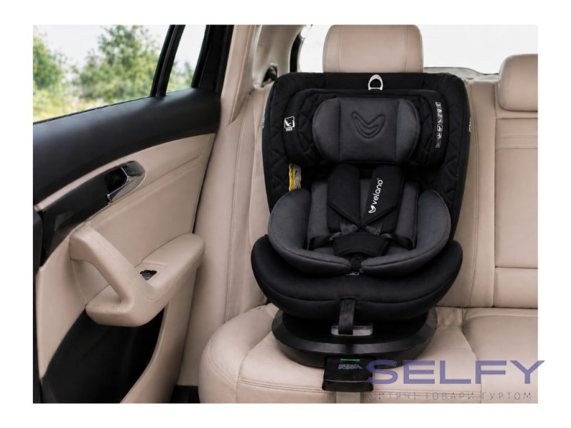 Автокресло VELANO Vento 360° i-Size 40–150 см, ISOFIX + опорная нога, grey, Фото 7