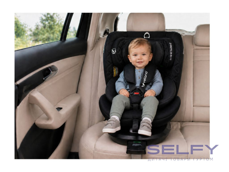 Автокресло VELANO Vento 360° i-Size 40–150 см, ISOFIX + опорная нога, grey, Фото 8