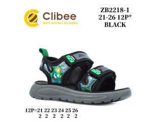 Босоніжки дитячі Clibee ZB2218-1 black 21-26