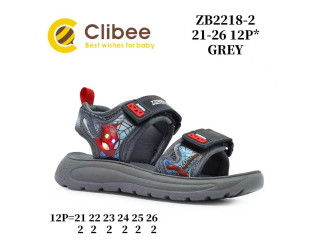 Босоніжки дитячі Clibee ZB2218-2 grey 21-26