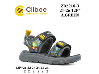 Босоніжки дитячі Clibee ZB2218-3 a.green 21-26