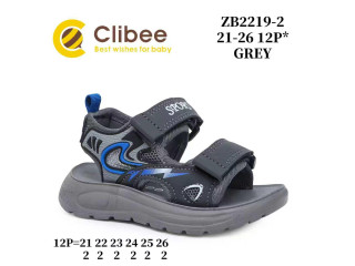 Босоніжки дитячі Clibee ZB2219-2 grey 21-26