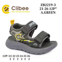 Босоніжки дитячі Clibee ZB2219-3 a.green 21-26