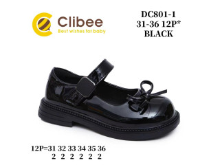 Туфлі дитячі Clibee DC801-1 black 31-36
