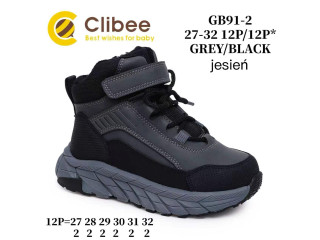 Ботинки детские Clibee GB91-2 grey-black 27-32