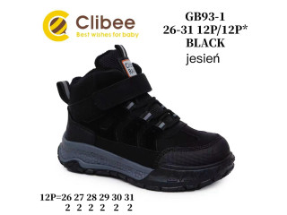 Ботинки детские Clibee GB93-1 black 26-31