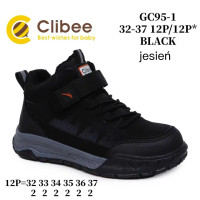 Черевики дитячі Clibee GC95-1 black 32-37