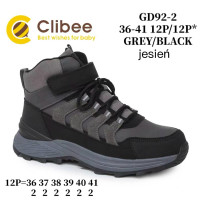 Черевики дитячі Clibee GD92-2 grey-black 36-41