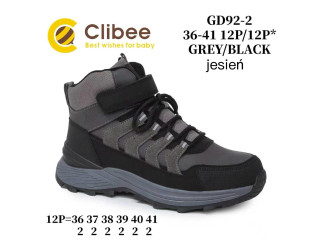 Черевики дитячі Clibee GD92-2 grey-black 36-41