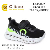 Кросівки дитячі Clibee LB3300-2 black-green 25-30