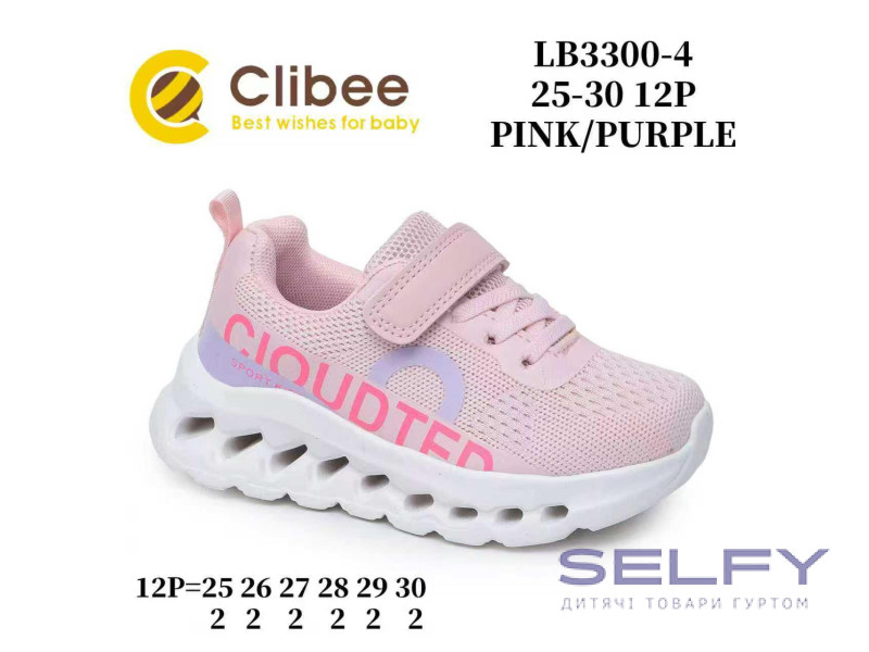 Кросівки дитячі Clibee LB3300-4 pink-purple 25-30, Фото 1