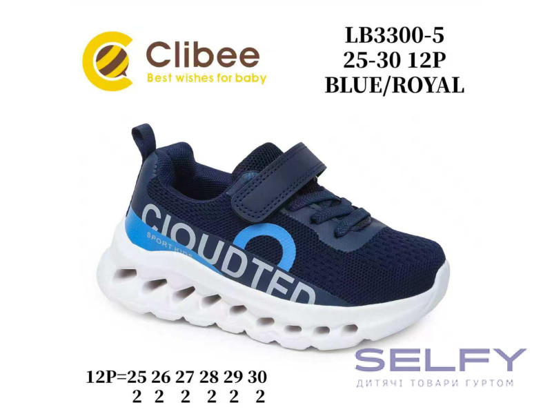 Кросівки дитячі Clibee LB3300-5 blue-royal 25-30, Фото 1