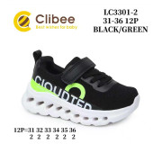 Кросівки дитячі Clibee LB3301-2  black-green 31-36
