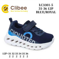 Кросівки дитячі Clibee LB3301-5 blue-royal 31-36