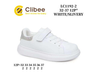 Кросівки дитячі Clibee LC1192-2 white-slivery 32-37