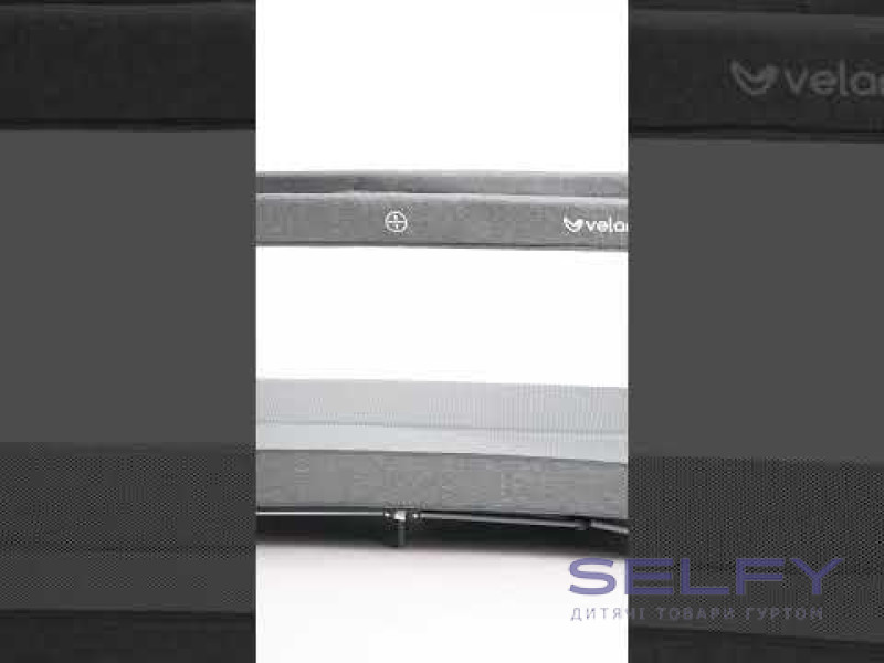Ліжко-манеж дитяче VELANO Flexi, grey, Фото 10