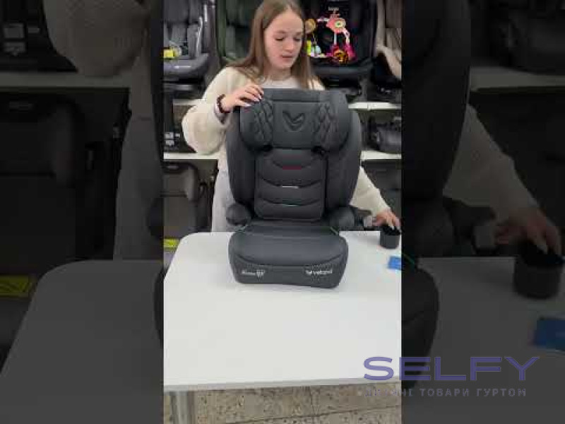 Автокрісло VELANO Forza 2 в 1 i-Size 100–150 см, ISOFIX, black, Фото 8