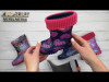 Резинові чобітки Twister Lux print Серце фіолетове 28-35, Фото 7