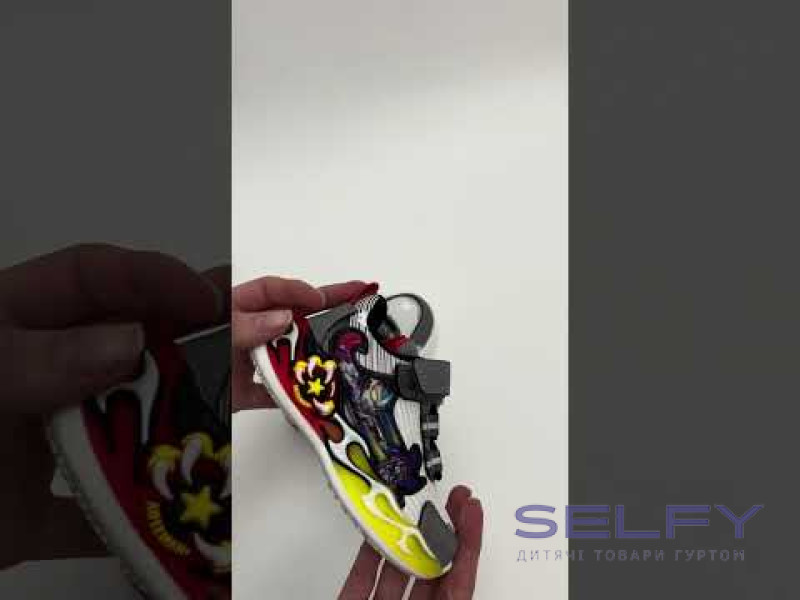 Кросівки дитячі Clibee EA671 grey-red LED 22-27, Фото 3