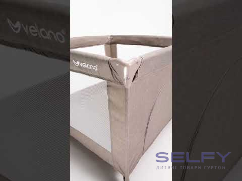 Манеж дитячий квадратний VELANO Cubo, beige, Фото 12