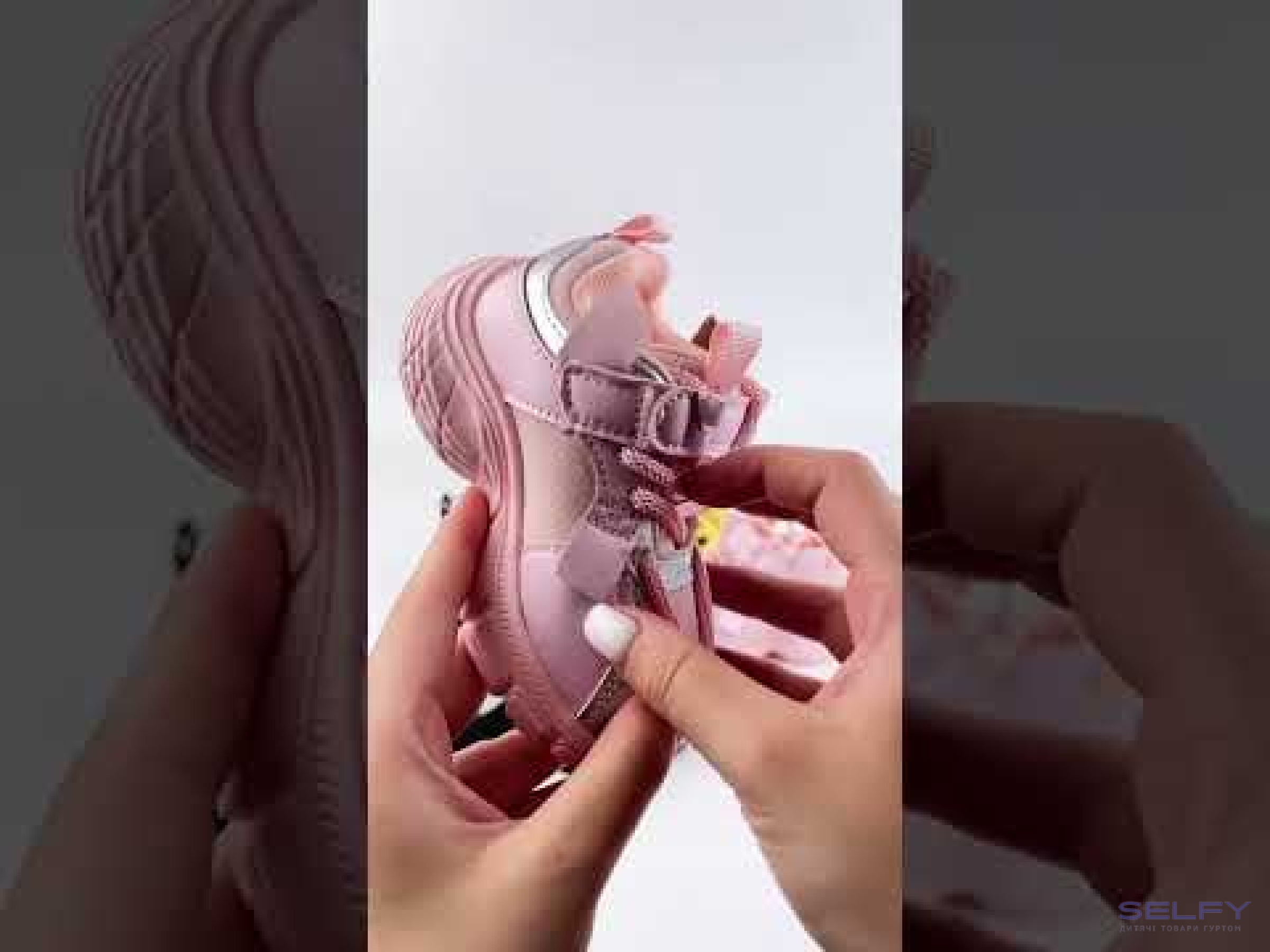 Кроссовки детские Clibee EA386 silver-pink 2 22-27, Фото 3