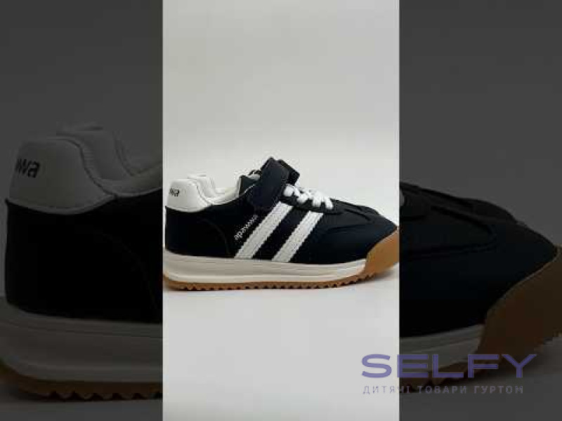 Кросівки дитячі Apawwa ABC1672P black-white 26-31, Фото 3