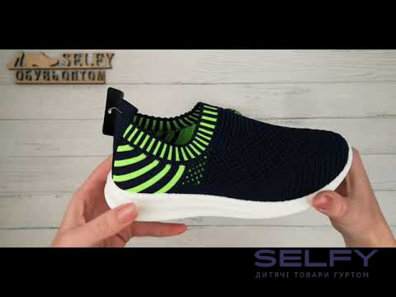 Кроссовки Apawwa ZC46-5 black-green 19-24, Фото 4