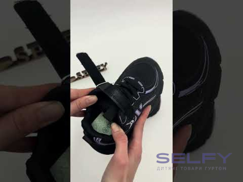 Кросівки дитячі Clibee LB1187-4 black-purple 26-31, Фото 3